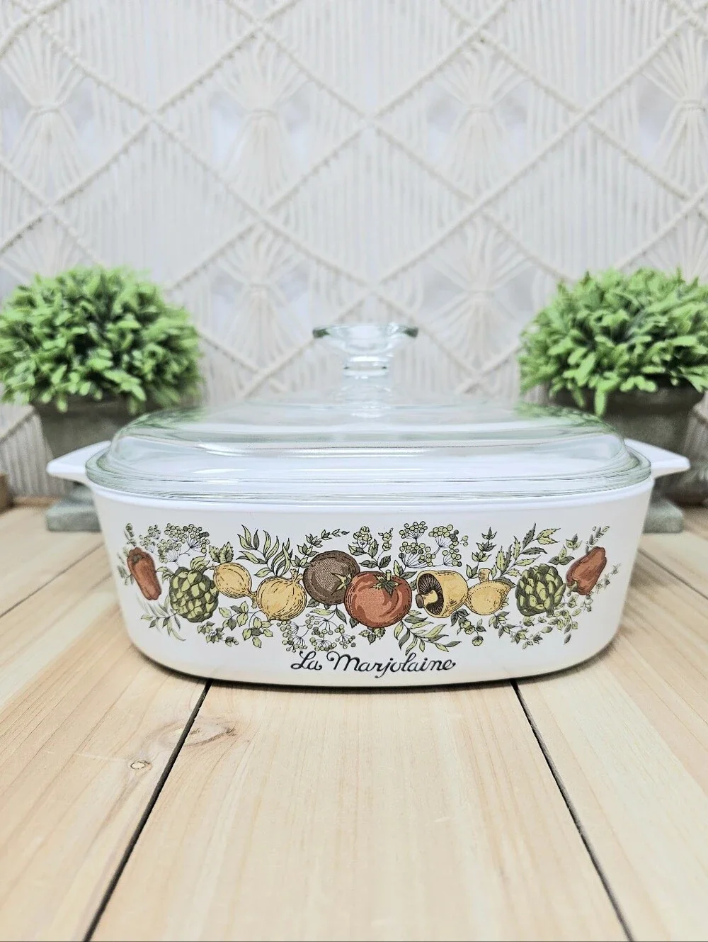 Corning Spice of Life La Marjolaine 2 Quart Casserole W/Lid